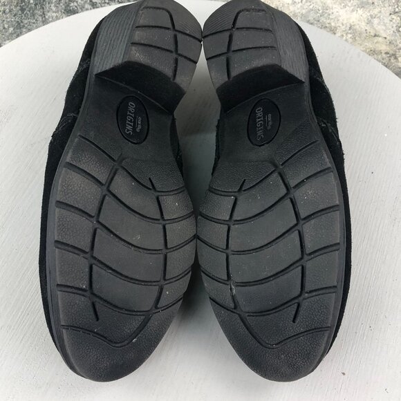 EARTH ORIGINS Women's 6.5W Opal WIDE Black Suede Ankle Bootie Slip On Shoes - Picture 11 of 13